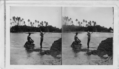 Native Fisherman on the Beach, Hilo, Hawaiian Islands