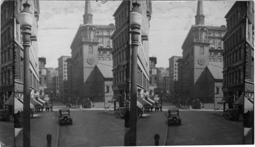 The Old South Church at Corner of Washington St. and Milk St., Boston, Mass