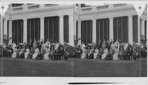 Royal Party at Government House. Madras. India