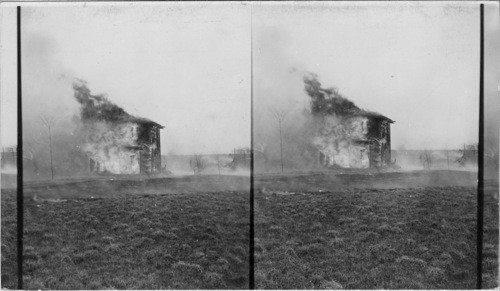 Fire, - House and Barn, West of Union City, Pa