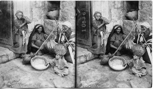 Churning Butter in a Goatskin, Beeroth