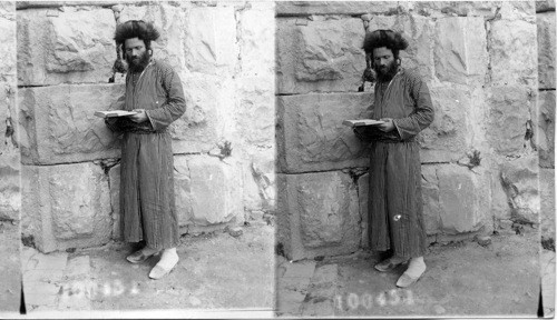 A Jerusalem Jew at the Wailing Place, Jerusalem, Palestine