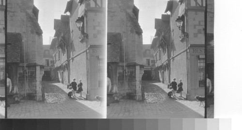 Normandy houses - Alley. Honfleur