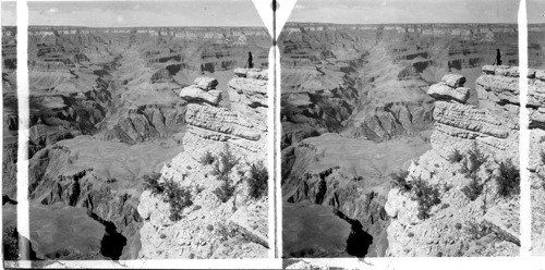 Looking up Bright Angel Canyon. Grand Canyon, Arizona