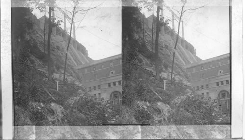 The End of the Chippewa Canal and the Power House. Ontario. Can