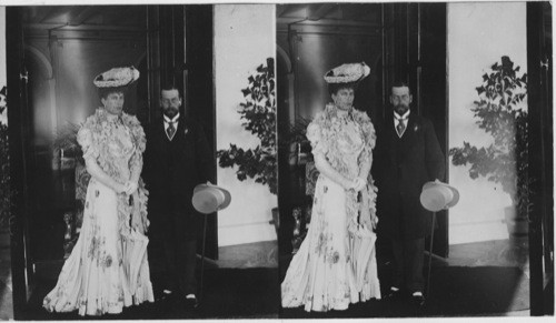 H.R.H. Prince and Princess of Wales, Government House, Calcutta, India. Now King George and Irene Mary