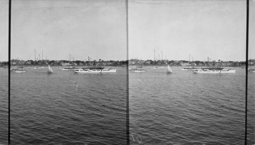 Marblehead Harbor from Corinthian Yacht Club House, Mass