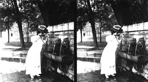 At the fountain in Druid Hill Park, Baltimore, Maryland