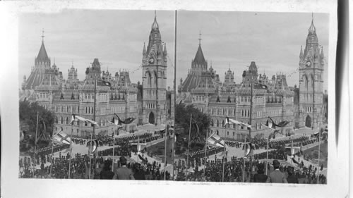 Western Wing of the Parliament Buildings. Ottawa, Canada