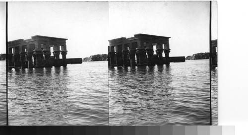 The kiosk from southwest. Philae - Aswan Lake. Egypt