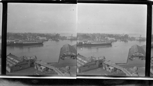 Inner Harbor, Parliament Bldgs. from top of P.O. Victoria, B.C