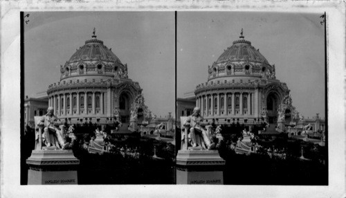 Festival Hall, East Stairway and Statue of Napoleon, St. Louis World's Fair