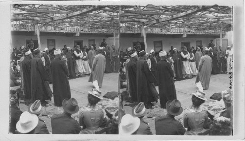 Howling or Dancing Dervishers in the Courth of a Mosque, Cairo, Egypt