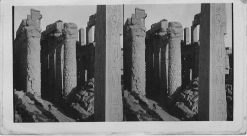 Gigantic Ruins of the Great Hypostyle Hall at Karnak, Looking S.W. Egypt