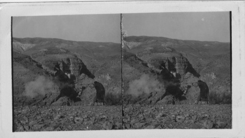 Distant View of St. Georges Convent Mar Saba Looking Northeast Palestine