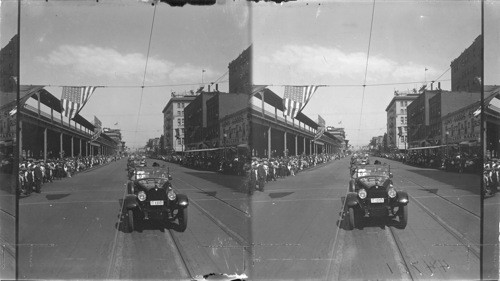 Crowd at Union Station on Arrival of Pres. Harding, Spokane, Washington