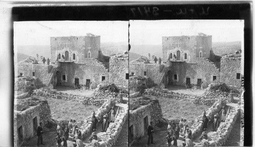 A Syrian home with its guest chamber - the large upper room. Syria