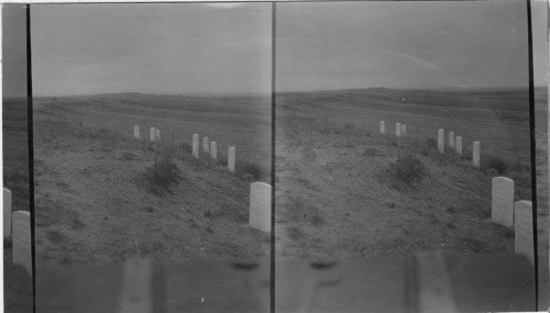 Battlefield of the--Little - Big Horn, fought June 25, 1876. Mont. 1927. Looking S.E. from Custer Hill toward Maj. Reno's positions