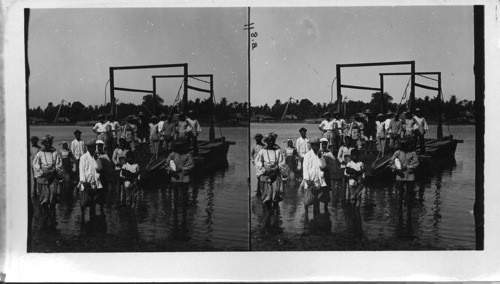 Ferry Boat On Tagupan River, Philippines