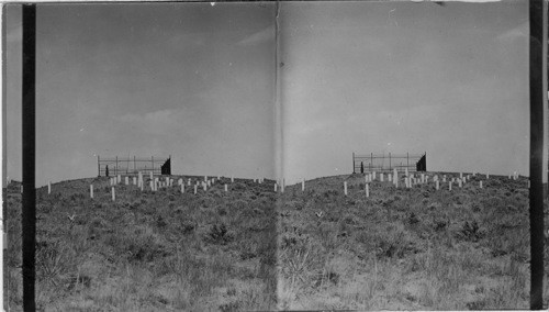 Custer Hill top. 260 dead under the Monument. Mont