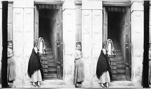 Women in doorway, Egypt