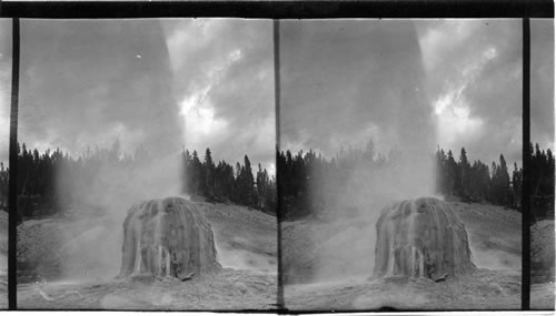 Cone of Lone Star Geyser, Yellowstone Park, Wyo