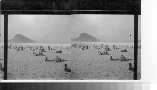 On the famous Copacabana Beach, Rio de Janeiro, Brazil