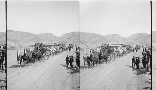 Pres. Roosevelt in Montana. Entering Y.N.P