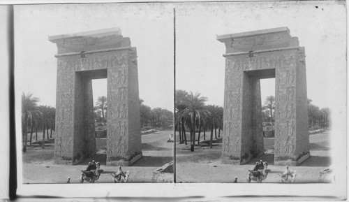 Gate of Ptolemy IX. Karnak. Egypt