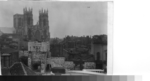 York Minister from art gallery. York, England