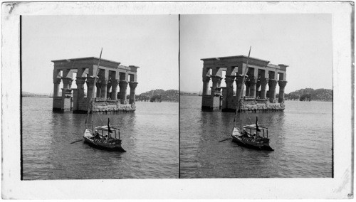 The magnificent Nile Flooded Kiosk at Philoe Looking N. E. Egypt