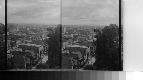 Panorama of Los Angeles from Angels Flight