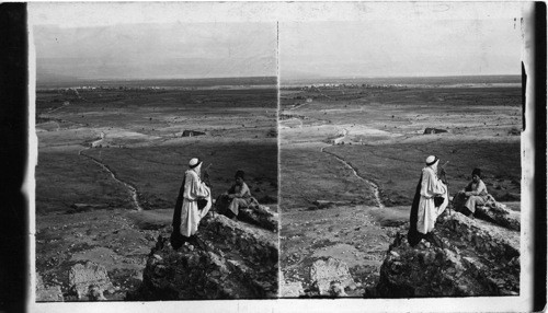 Plain of the Jordan - Southeast from Ruins of Ancient Jericho, Palestine