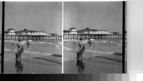 The beach at Galveston, Tex