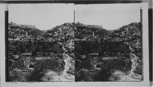 Valley of Kedron and S. E. Corner of Jersualem’s Wall