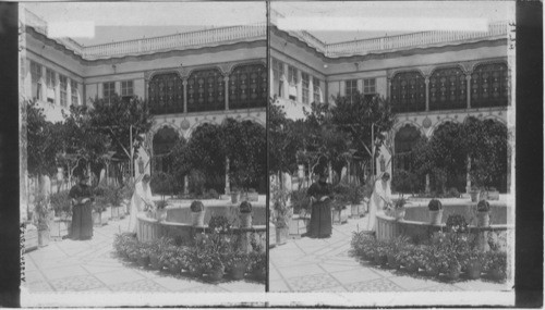 The Inner Court of a Damascus Home, Syria