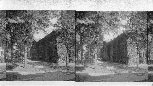 Front view of old Nassau Hall. Princeton University Campus, N.J