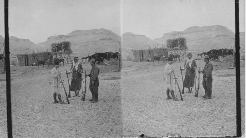 Bedouin Camp on the Jordan. Palestine