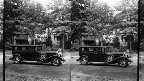 Packard Car, Detroit, Mich. (Trim 3/8 bottom of tire, and as close to front bumper as possible.)