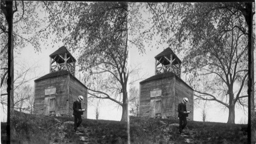 Old Belfry from which the Continental Soldiers were warned of the Advance of the British, Lexington, Mass