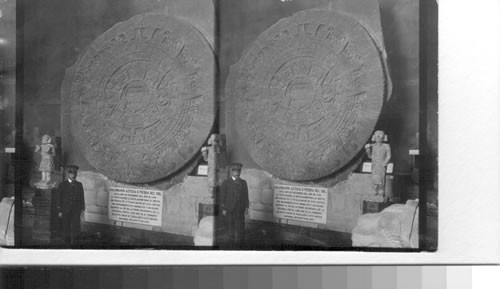 Aztec Calendar Stone. Mexico City, Mex