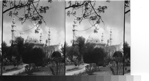 Sultan Hasan Towers, from Midan Salah en-din. [Cairo]