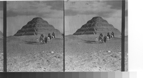 Step Pyramid from northwest, Saqqarah. Egypt