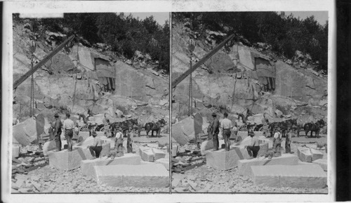 Loading Granite Blocks. Concord, N. H