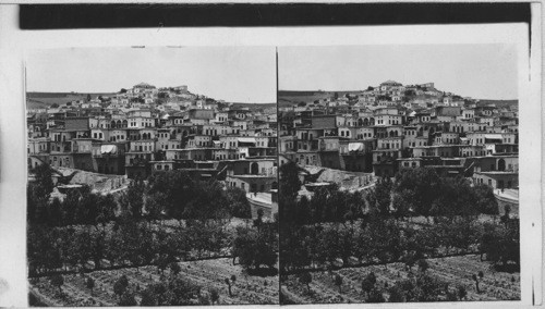 The thriving Christian town of Zahleh in the Lebanon Mts. Syria