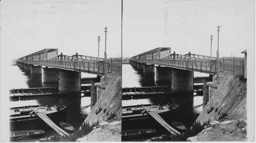 Railway viaduct over the Nile, Cairo, Egypt