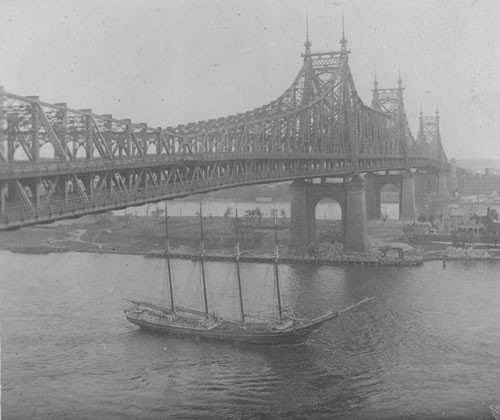 Queensboro Bridge. N.Y. (Slide only.)