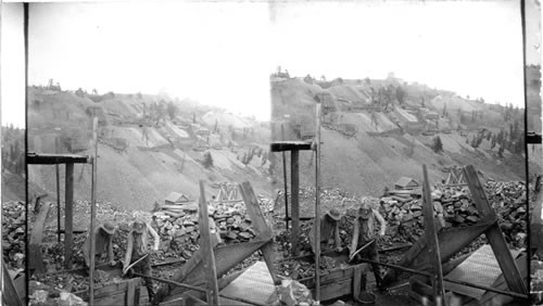 Nightingale Mine, Bull Hill, earth's richest gold field, Cripple Creek. Colorado