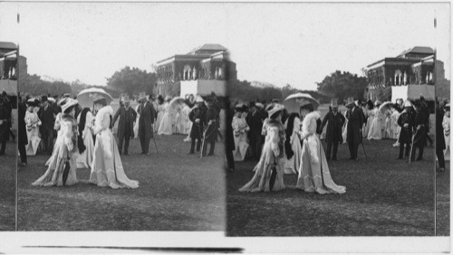 Princess of Wales at Garden Party. Lucknow. India