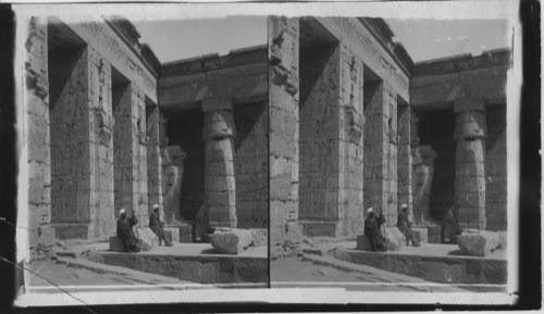 In the Temple of Medinet Abu, Thebes, Egypt